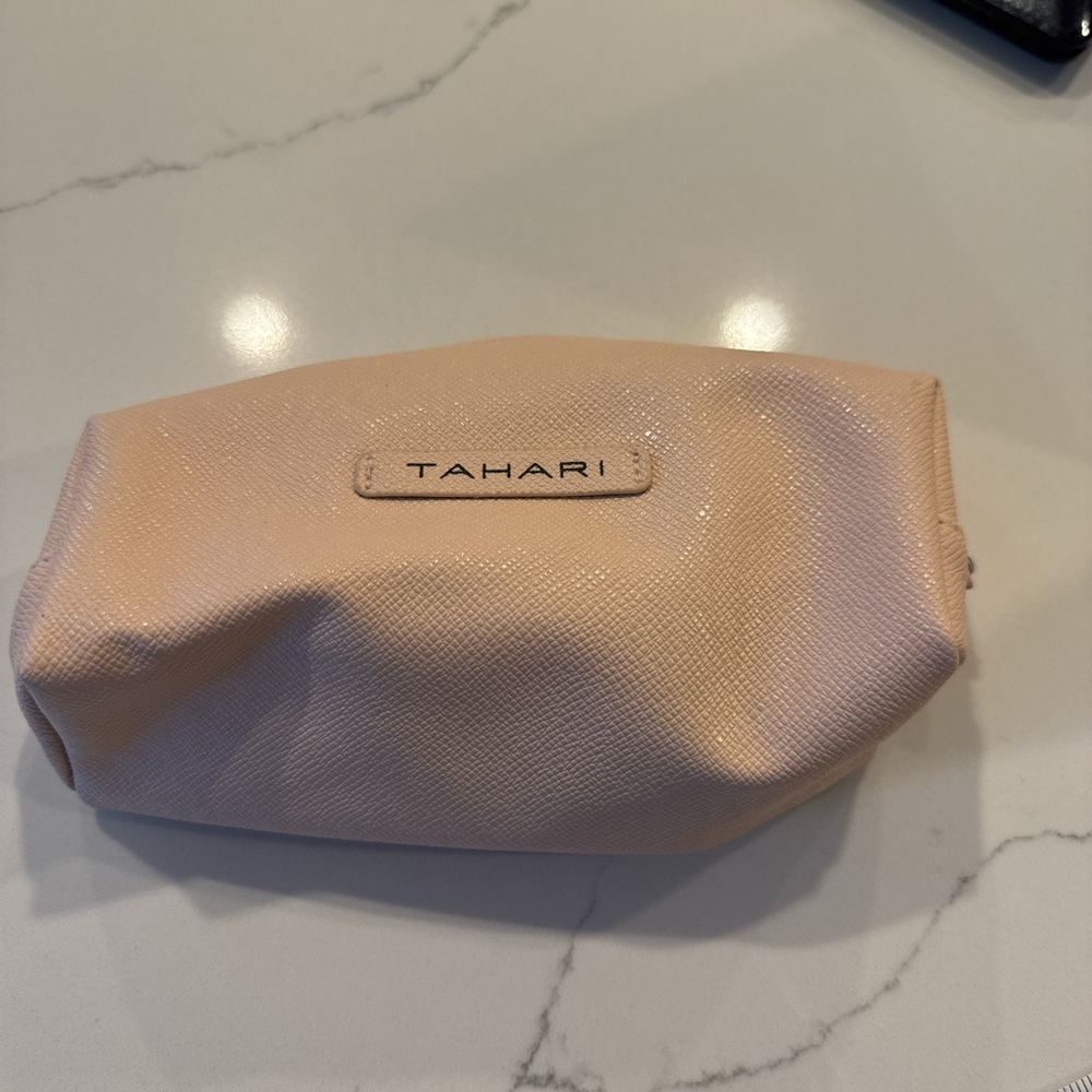Tahari Blush Pink Cosmetic Pouch